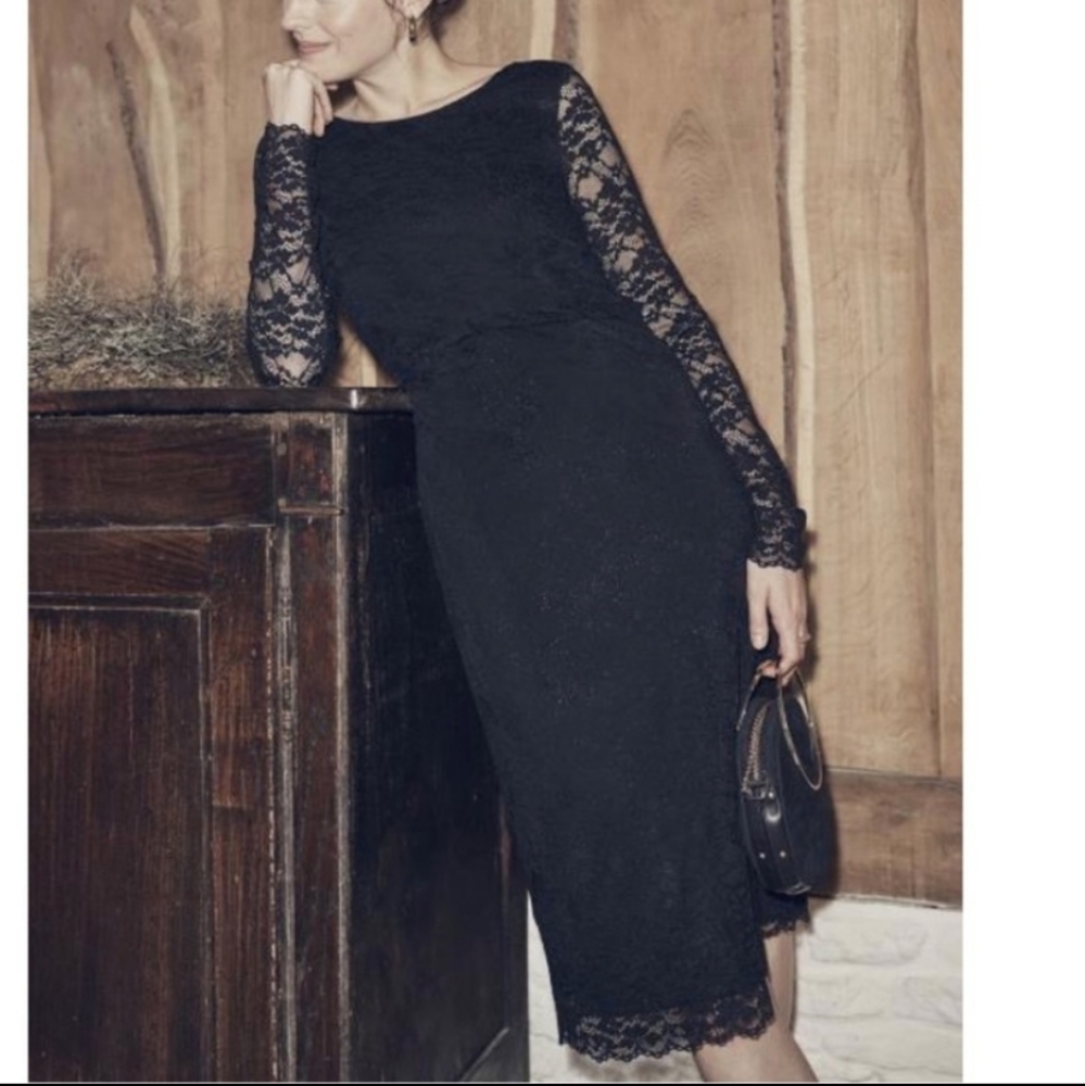 NWT Long Tall Sally twist detail lace dress